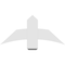 Ekena Millwork Bellingham Architectural Grade PVC Gable Bracket, 36"W x 16 1/2"H x 2"D x 6"F, 11/12 Pitch GBP036X17X0206BEL00 - alternate 4